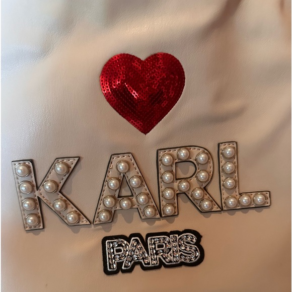 Karl Lagerfeld embellished tote, perfect for all your things year round. - Picture 1 of 7